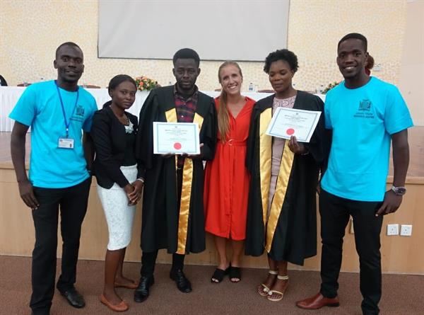 School graduation ceremony with Birgitte